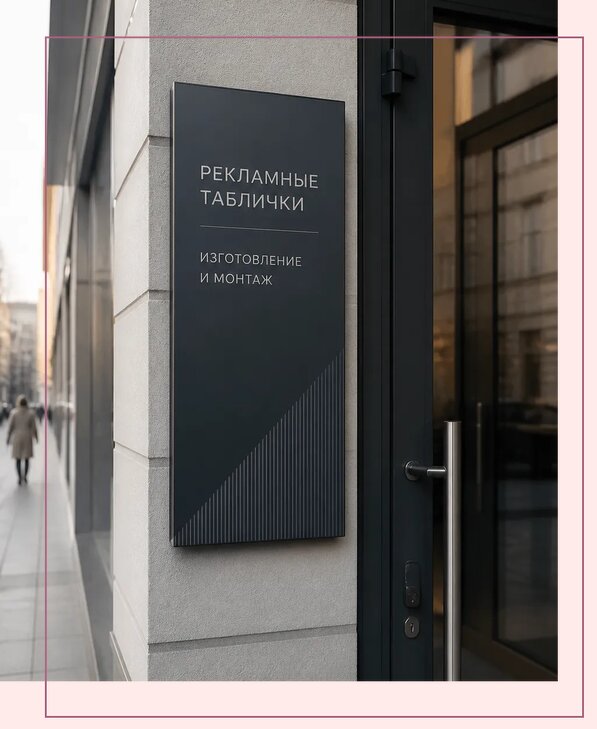 Рекламные таблички в Улане-Удэ по цене от 4609 р. | Аванза-Лнд